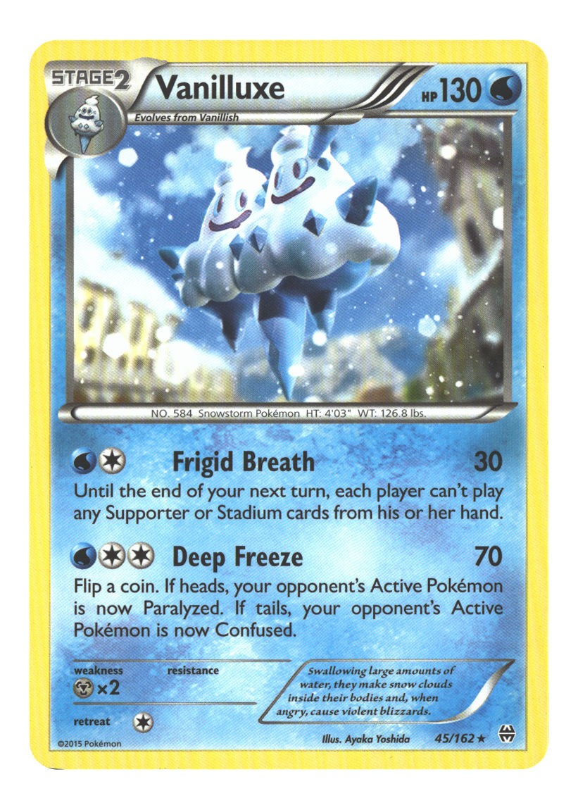 45/162 Vanilluxe Rare Normal