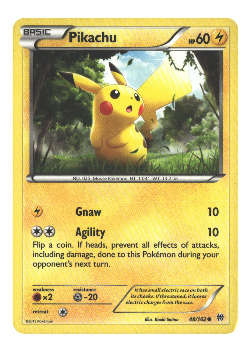 48/162 Pikachu Common Normal