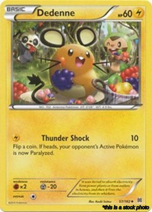 57/162 Dedenne Uncommon Normal Lightly Played