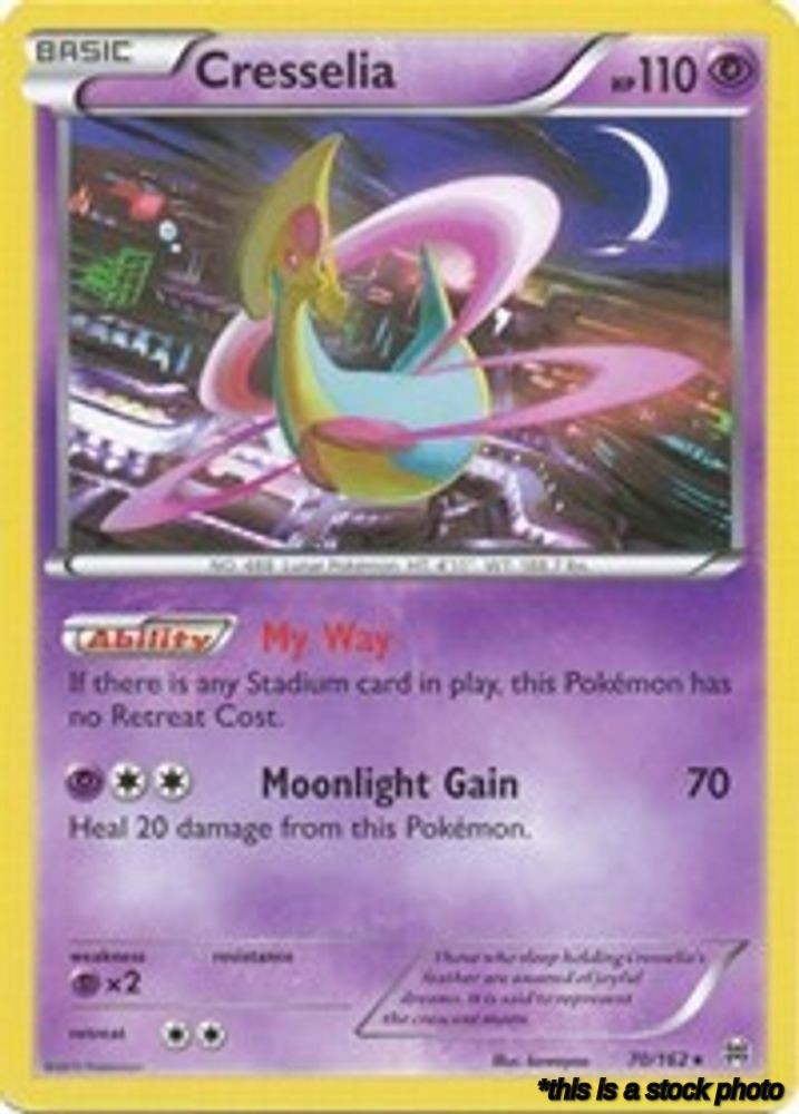 Rare Cresselia [70/162 Near Mint ]