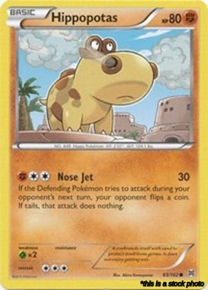 Normal Hippopotas [83/162 Lightly Played ]