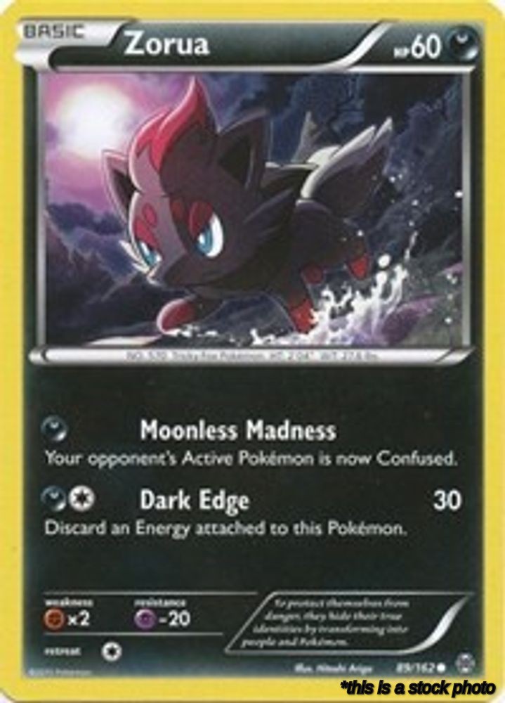 Reverse Holofoil Zorua (89) [89/162 Lightly Played ]