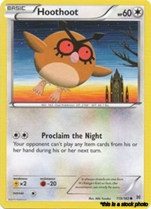 Common Hoothoot [119/162 Lightly Played ]
