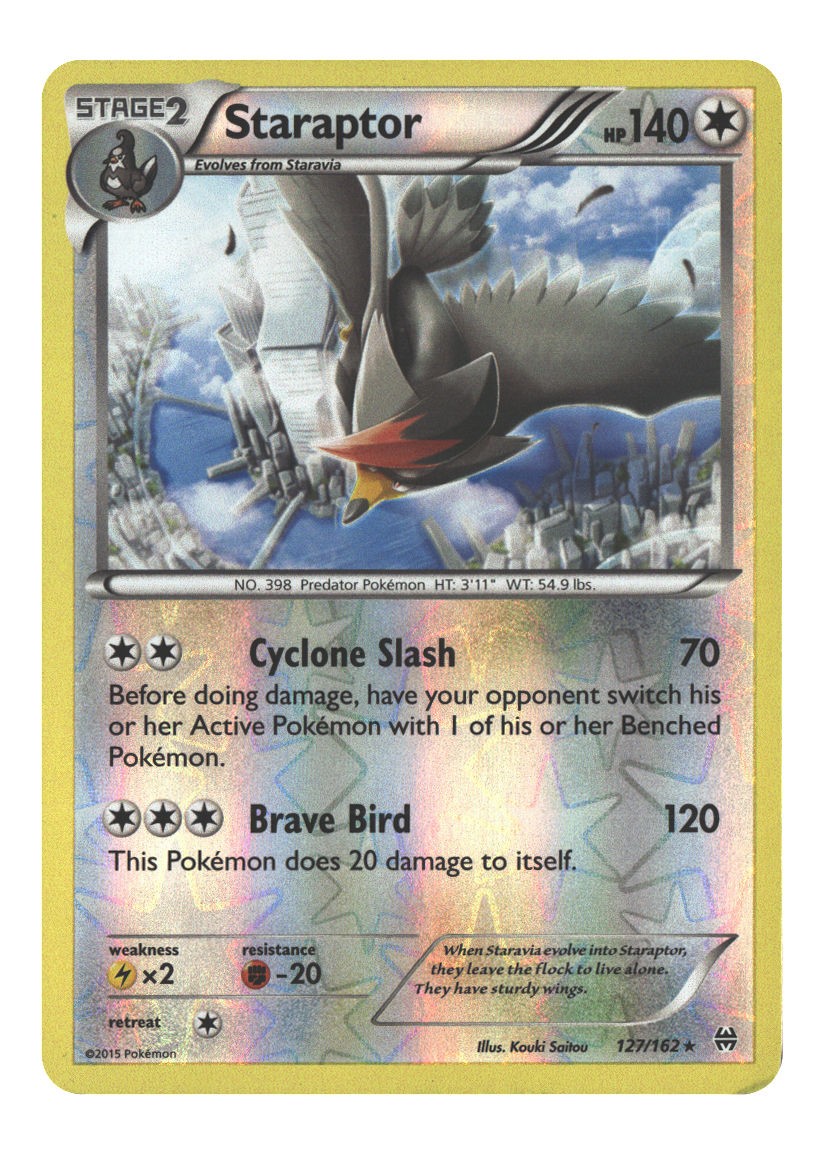 127/162 Staraptor Rare Reverse Holofoil