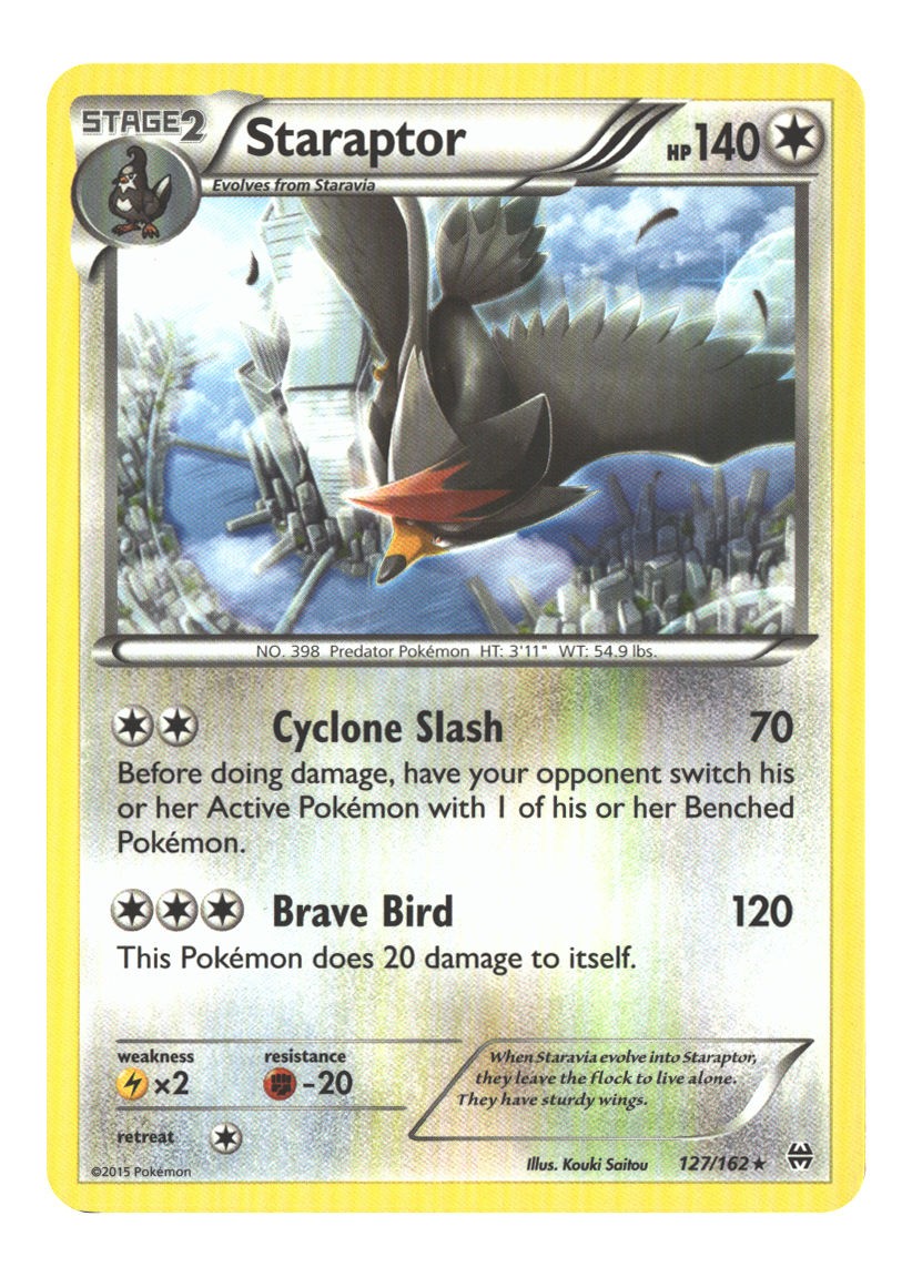 127/162 Staraptor Rare Normal