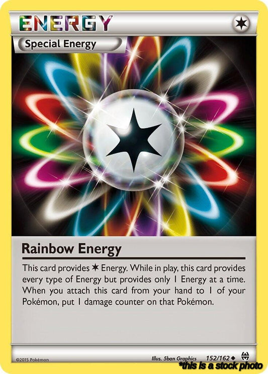 Uncommon Rainbow Energy [152/162 Near Mint ]