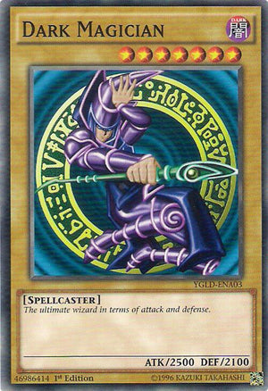 1st Edition Dark Magician (A) [YGLD-ENA03 Near Mint] Common / Short Print