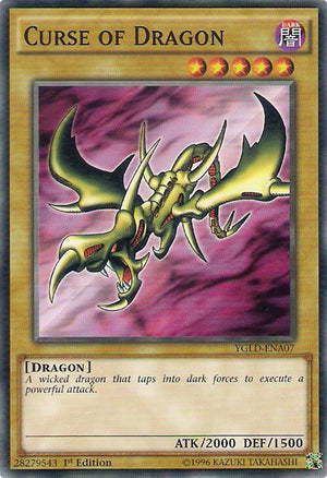 1st Edition Curse of Dragon [YGLD-ENA07 Near Mint] Common / Short Print