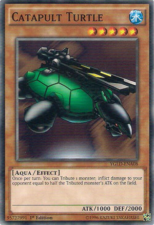 1st Edition Catapult Turtle [YGLD-ENA08 Lightly Played] Common / Short Print
