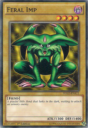 1st Edition Feral Imp [YGLD-ENA11 Near Mint] Common / Short Print