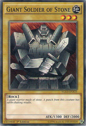 1st Edition Giant Soldier of Stone [YGLD-ENA15 Lightly Played] Common / Short Print