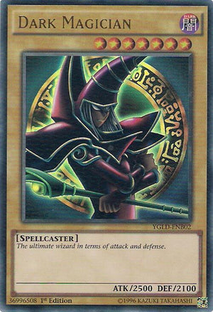 1st Edition Dark Magician (B) [YGLD-ENB02 Lightly Played] Ultra Rare