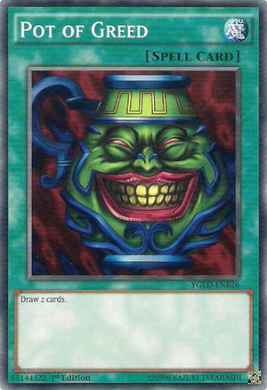 1st Edition Pot of Greed [YGLD-ENB26 Lightly Played] Common / Short Print