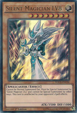 1st Edition Silent Magician LV8 [YGLD-ENC04 Moderately Played] Ultra Rare