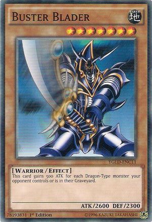 1st Edition Buster Blader (C) [YGLD-ENC11 Moderately Played] Common / Short Print