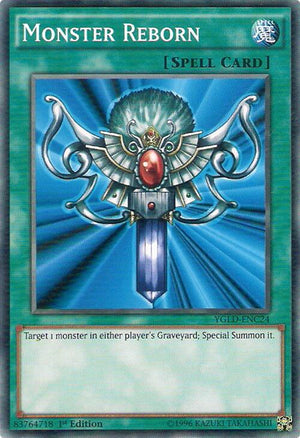 1st Edition Monster Reborn (C) [YGLD-ENC24 Near Mint] Common / Short Print