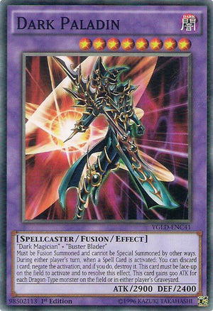 1st Edition Dark Paladin [YGLD-ENC41 Near Mint] Common / Short Print