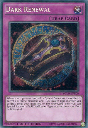 Limited Dark Renewal [YGLD-ENB00 Lightly Played] Secret Rare