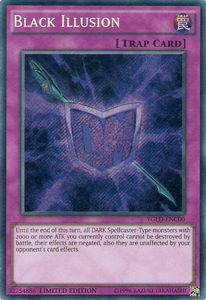 Limited Black Illusion [YGLD-ENC00 Moderately Played] Secret Rare