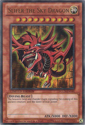 Limited Slifer the Sky Dragon [YGLD-ENG01 Lightly Played] Ultra Rare