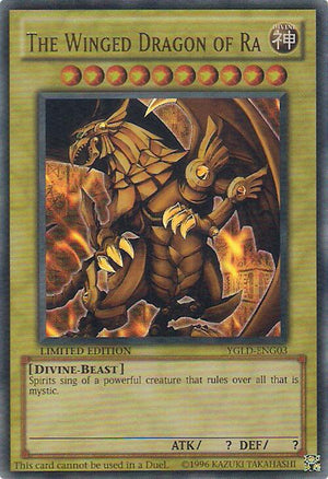 Limited The Winged Dragon of Ra [YGLD-ENG03 Near Mint] Ultra Rare