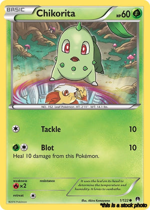 1/122 Chikorita Common Normal