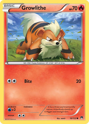 Common Growlithe [10/122 Lightly Played ]