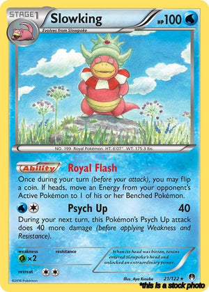 Holofoil Slowking [21/122 Lightly Played ]
