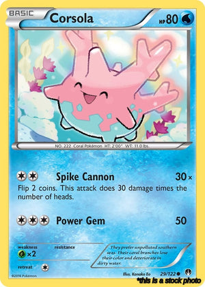 29/122 Corsola Common Normal
