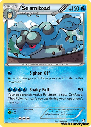 Normal Seismitoad [35/122 Near Mint ]