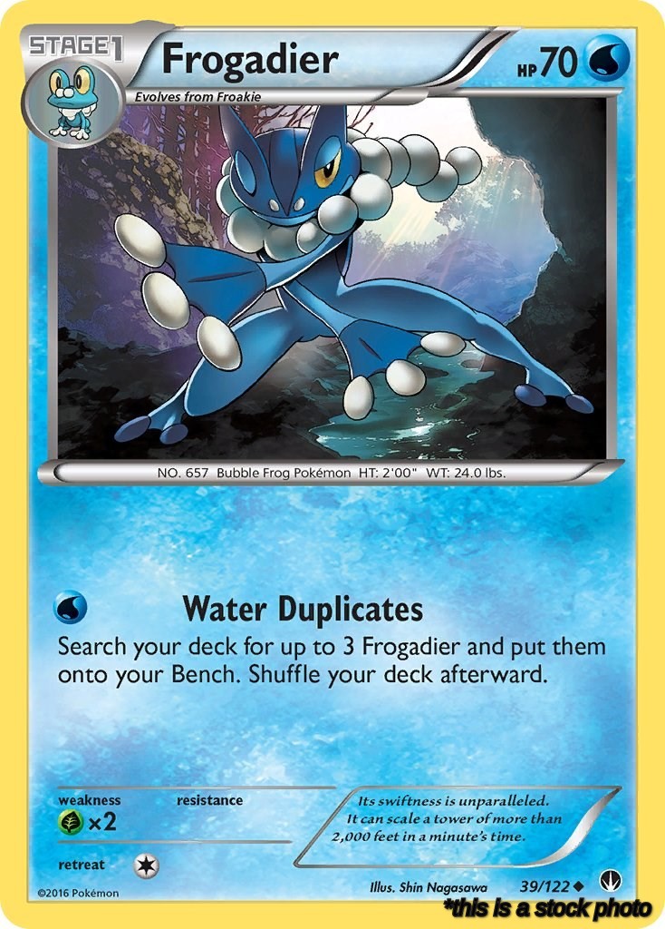 Reverse Holofoil Frogadier [39/122 Lightly Played ]