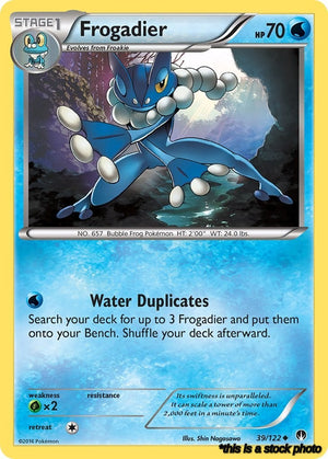 Reverse Holofoil Frogadier [39/122 Lightly Played ]