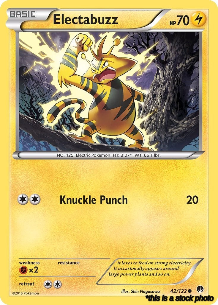 Reverse Holofoil Electabuzz [42/122 Near Mint ]