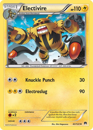 Uncommon Electivire [43/122 Near Mint ]