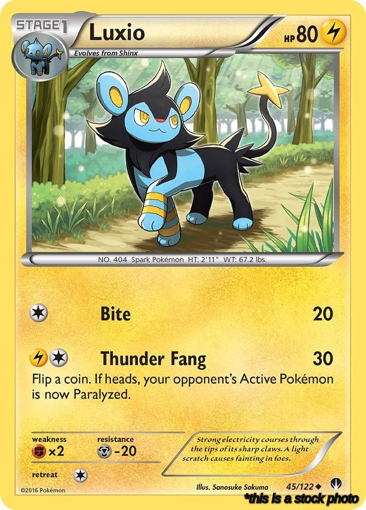 Reverse Holofoil Luxio [45/122 Lightly Played ]