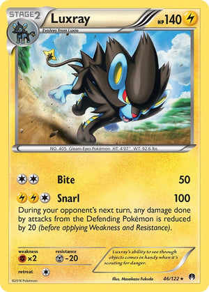 Rare Luxray [46/122 Near Mint ]