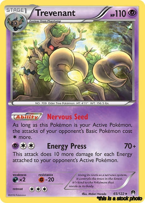Rare Trevenant [65/122 Lightly Played ]