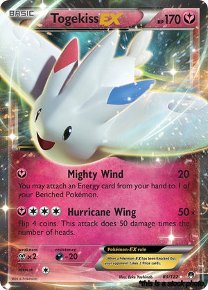Holofoil Togekiss EX [83/122 Moderately Played ]