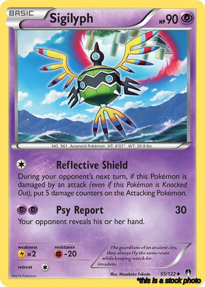 Uncommon Sigilyph [55/122 Lightly Played ]