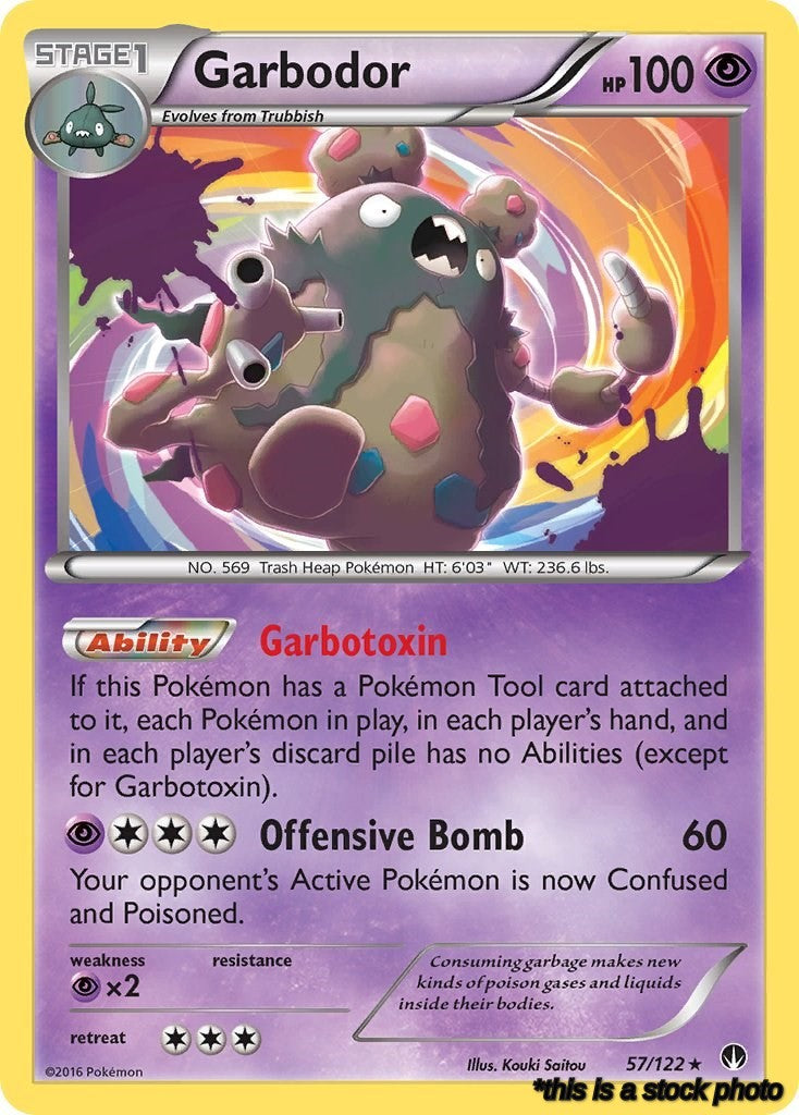 Holo Rare Garbodor [57/122 Lightly Played ]