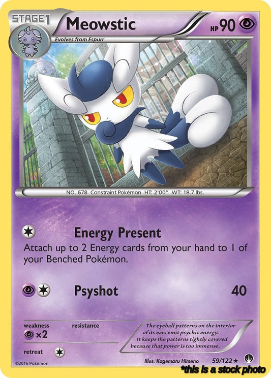 Rare Meowstic [59/122 Lightly Played ]