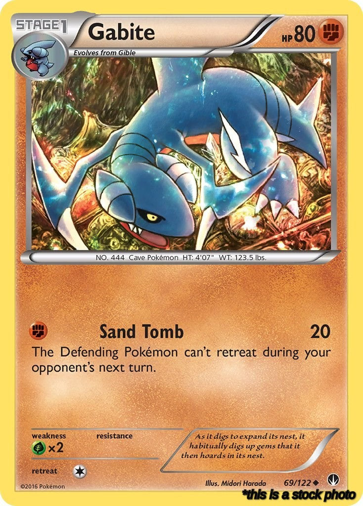 Reverse Holofoil Gabite [69/122 Lightly Played ]