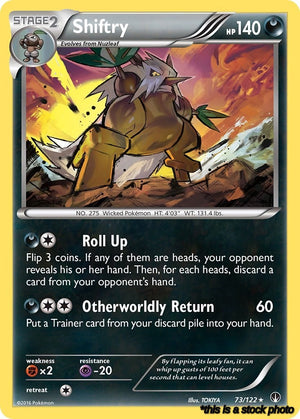Reverse Holofoil Shiftry [73/122 Lightly Played ]