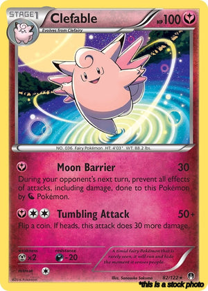 Rare Clefable [82/122 Moderately Played ]