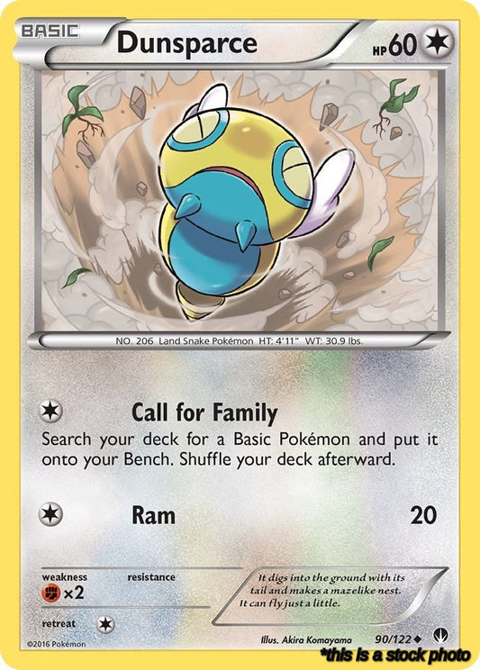 Reverse Holofoil Dunsparce [90/122 Lightly Played ]