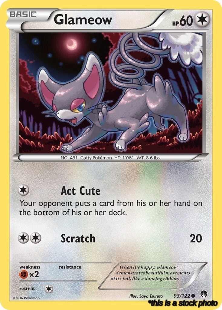 Normal Glameow [93/122 Near Mint ]
