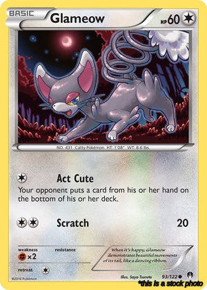 Normal Glameow [93/122 Near Mint ]