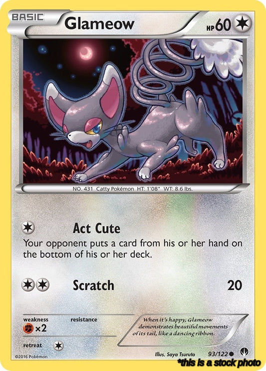 Common Glameow [93/122 Lightly Played ]
