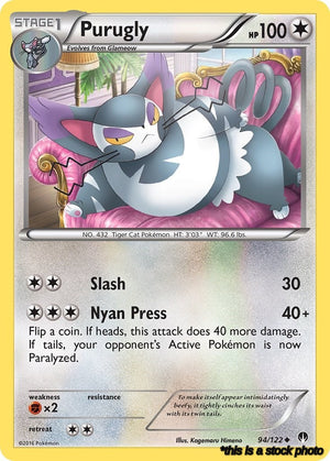 Uncommon Purugly [94/122 Lightly Played ]