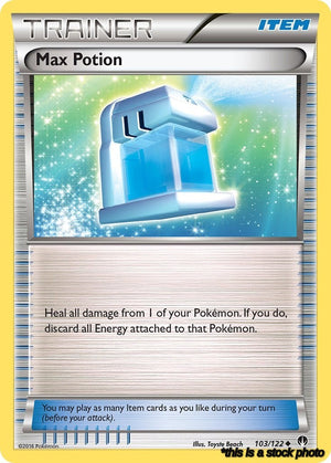 Reverse Holofoil Max Potion [103/122 Lightly Played ]